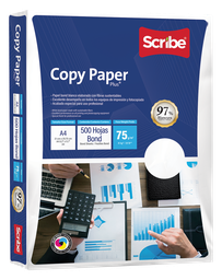 [4953] Papel Bond Blanco A4 500 Hjs Scribe Copy Paper